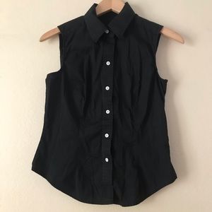 Black Sleeveless Blouse